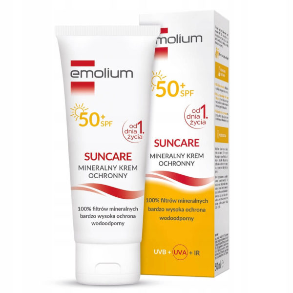 Сонцезахисний крем для дітей від 1 місяця, SPF 50+, Emolium care, 150 мл