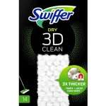 Змінні сухі серветки для швабри Swiffer dry 3d, 14 шт упаковка