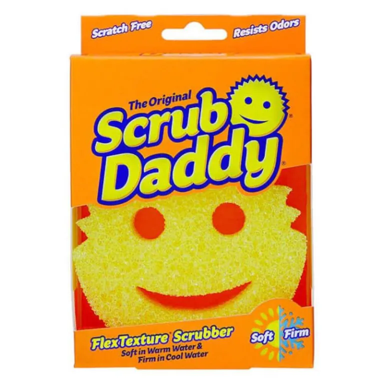 Спонж скрабер для прибирання жовтий, Scrub Daddy