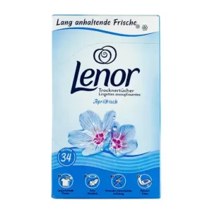 Серветки ароматизовані для сушильних машин та одягу, Lenor aprilfrisch trocknertücher, 34 шт