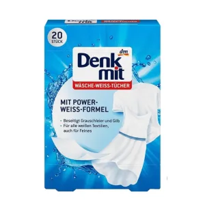 Серветки для прання білих речей, Denk Mit laundry white towels, 20 шт