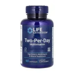 Мультивітаміни для дорослих, прийом по 2 капсули на день, Life Extension Two-Per-Day, 60 капсул