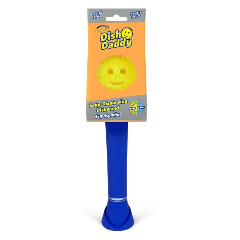 Дозатор рідини з губкою на липучці для прибирання синя , Scrub Daddy