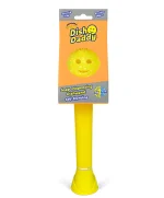 Дозатор рідини з губкою на липучці для прибирання жовта , Scrub Daddy
