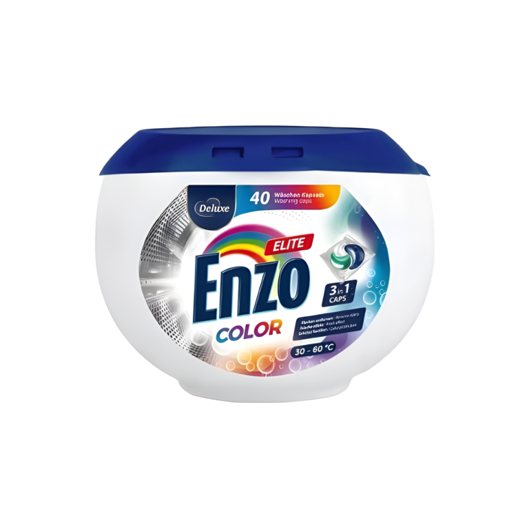 Капсули для прання кольорових речей, Deluxe Enzo elite color 3 в 1, 40 шт