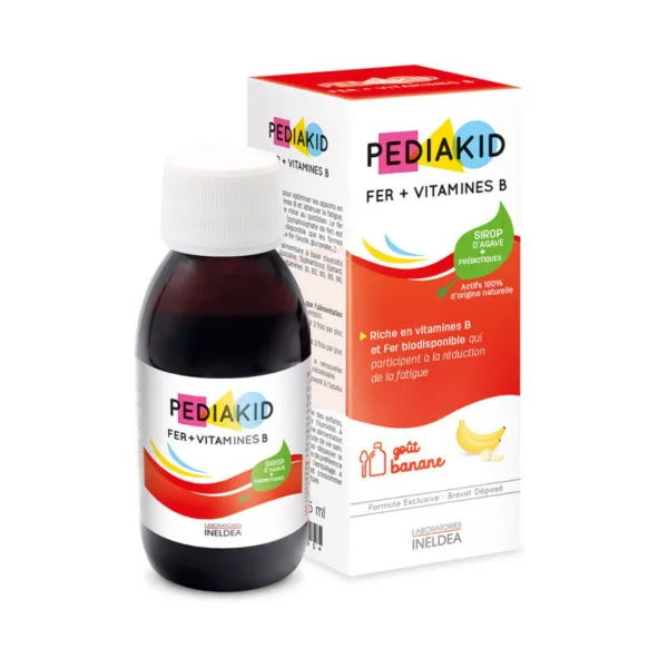 PEDIAKID Сироп для дітей для підвищення гемоглобіну та зняття втоми FER + VITAMINES B, 125 мл