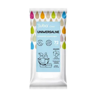 Вологі серветки універсальні для прибирання, Luba clean, 72 шт