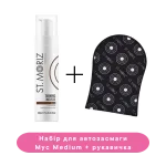 Набір для автозасмаги мус St. Moriz Medium + рукавичка-аплікатор