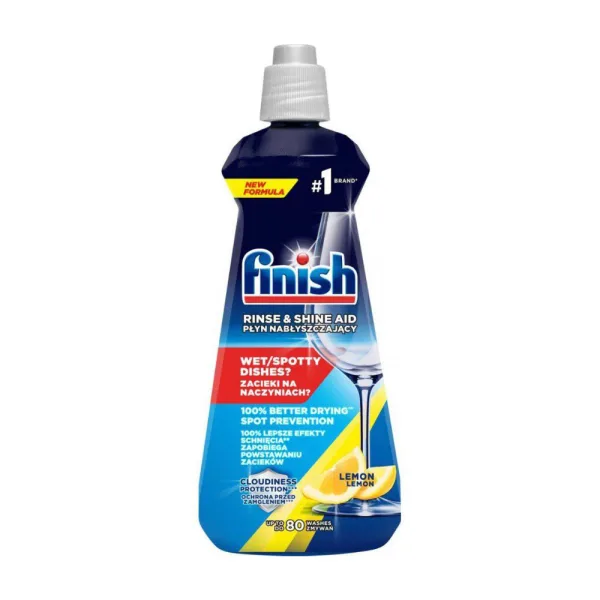 Ополіскувач посуду для посудомийних машинах Finish Rinse Aid Lemon, 400 мл