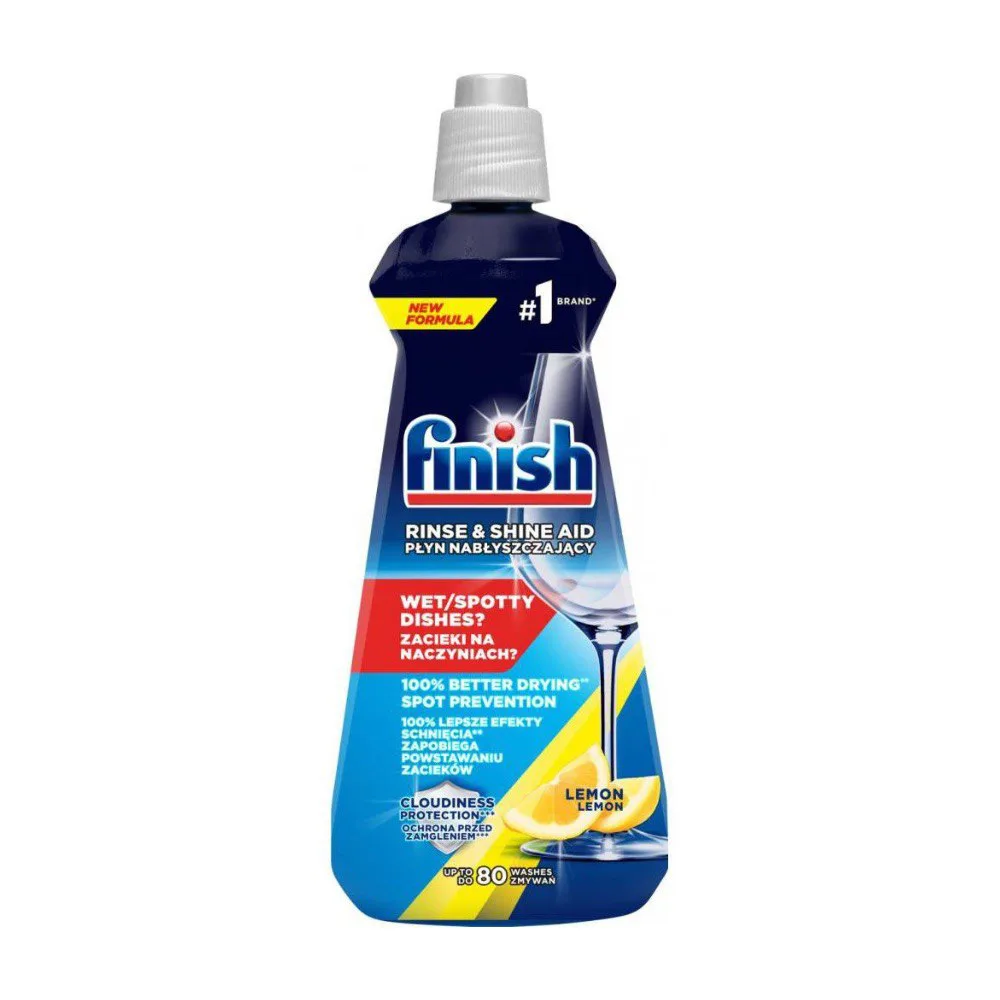 Ополіскувач посуду для посудомийних машинах Finish Rinse Aid Lemon, 400 мл