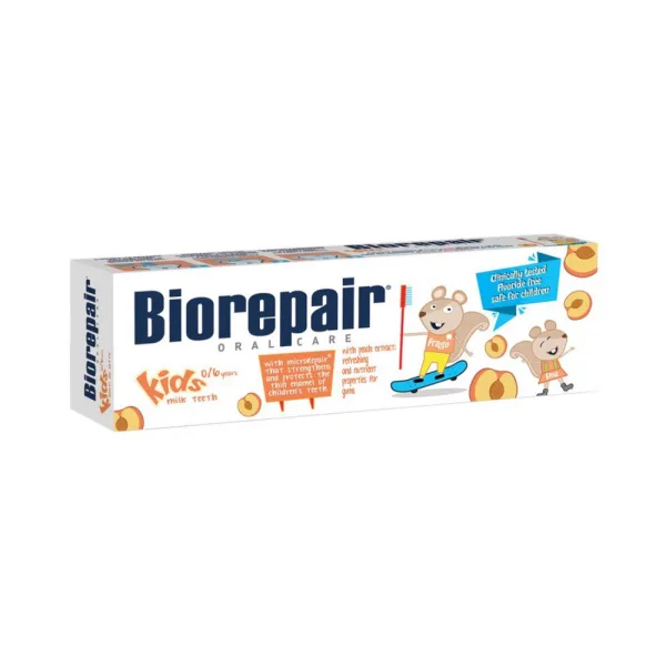 Дитяча зубна паста BioRepair Веселе мишеня, персик 0-6 років, 50 мл