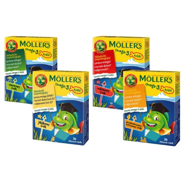 Омега-3 для дітей у формі желейних рибок, Möllers Jelly fish, 36 шт
