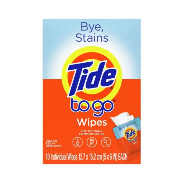 Серветки для виведення плям Tide To Go instant stain remover, 10 шт