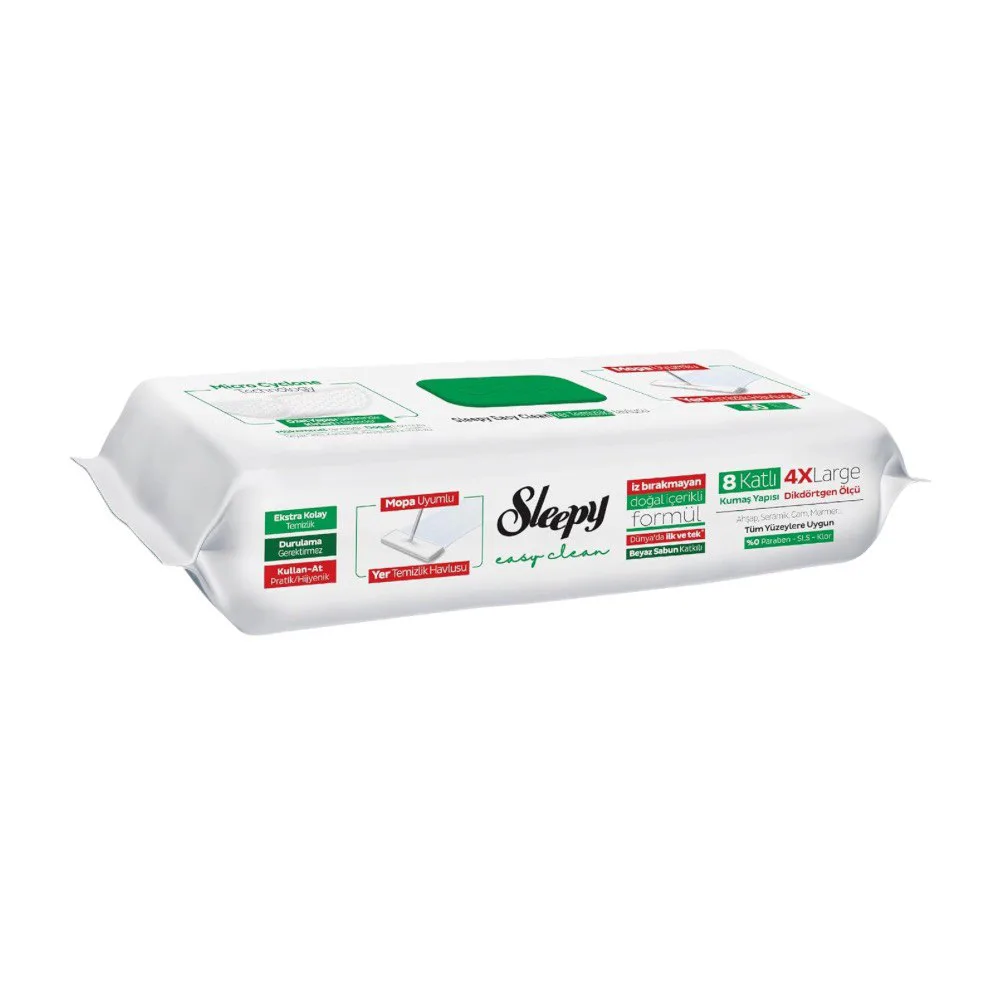 Вологі серветки для підлоги Sleepy Easy Clean MOP, 50 шт