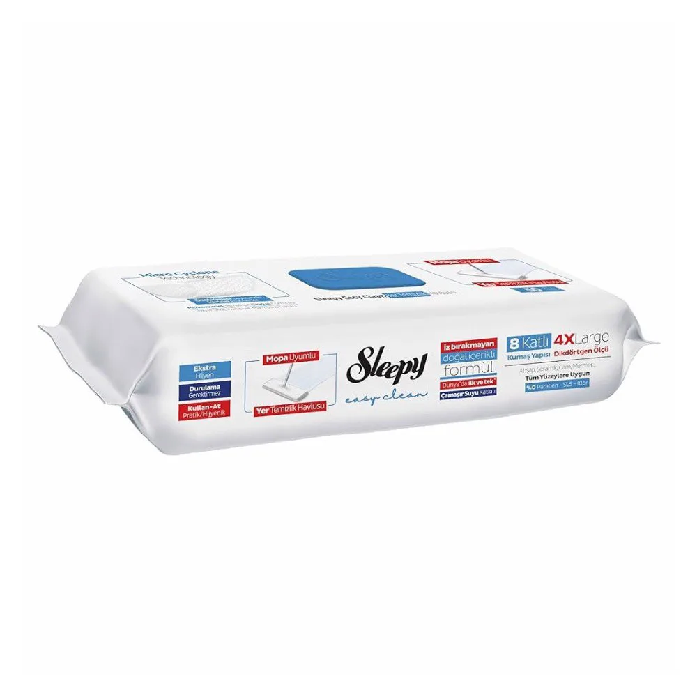 Вологі серветки для підлоги Sleepy Easy Clean MOP, з ароматом блакитної (гірської) сосни, 50 шт
