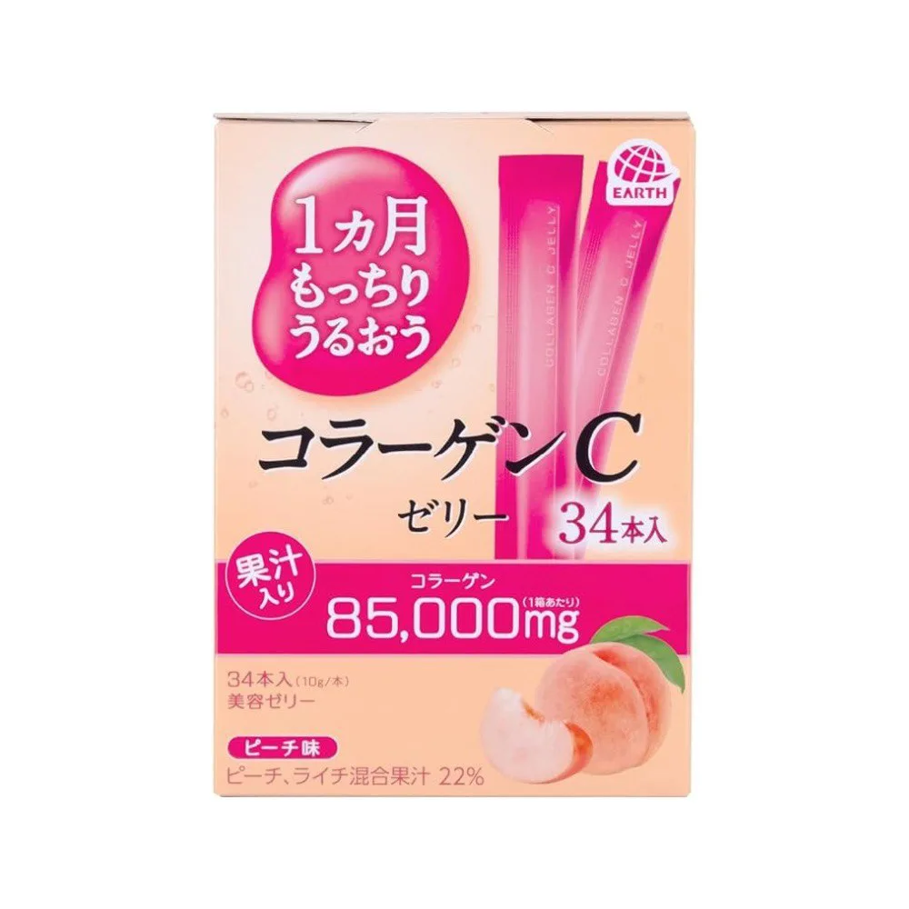 Колаген COLLAGEN JELLY, у формі желе зі смаком персика, 34 шт (На 34 дня)