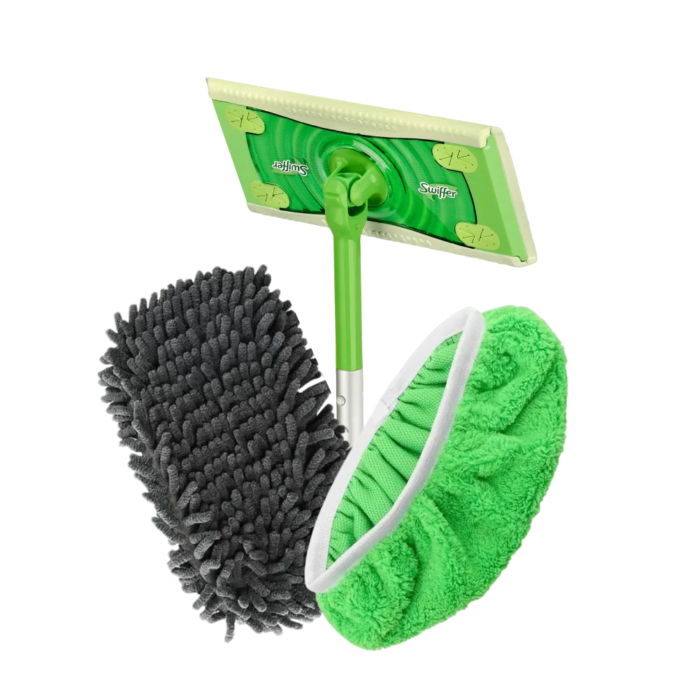 Набір для прибирання Швабра Swiffer + 2 насадки (махрова та петльова мікрофібра)